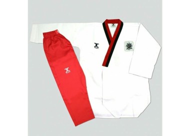 DOBOK-JC-FORME-CLUB DONNAPOOM COLLO ROSSO/NERO OMOLOGATO WT