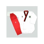 DOBOK-JC-FORME-CLUB DONNAPOOM COLLO ROSSO/NERO OMOLOGATO WT