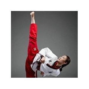 DOBOK-JC-FORME-CLUB DONNAPOOM COLLO ROSSO/NERO OMOLOGATO WT