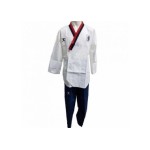 DOBOK-JC-CLUB FORME UOMO POOM COLLO ROSSO/NEROOMOLOGATO WT