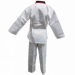 DOBOK-JC-CLUBPOOM COLLO ROSSO/NERO OMOLOGATO WT